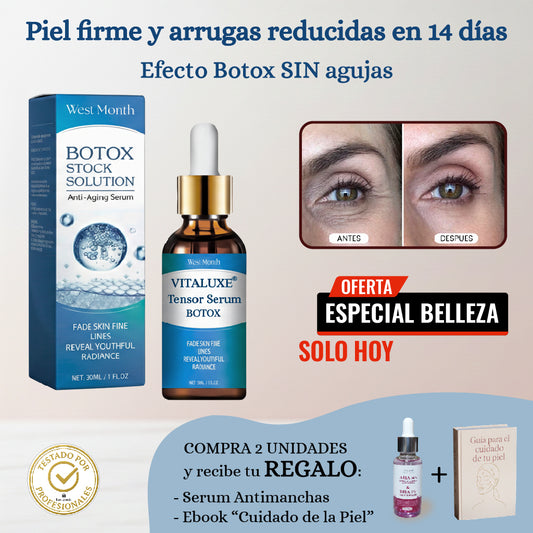 VITALUXE® TENSOR SERUM - Efecto Botox sin agujas en 14 días
