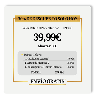 Reafirma tu piel en 7 días con LuxCare® + Serum Vitamina C GRATIS - Luxupendy